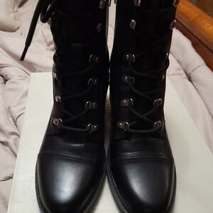 Marc FISHER Size 11 Black Lace-Up Women's Boots